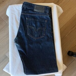 Diesel Dark Blue Straight Jeans